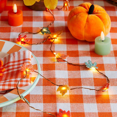 Autumn Felt Leaf String Lights - 2m