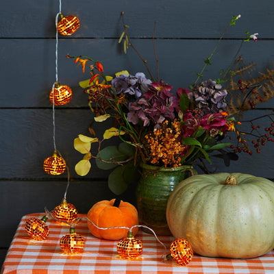 Autumn Pumpkin Disco String Lights - 1.6m