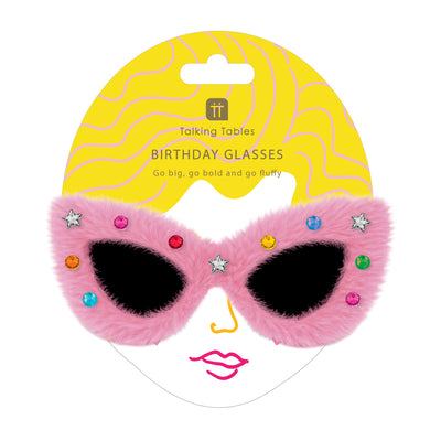 Fluffy Birthday Glasses | Birthday Gifts |