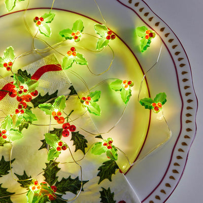 Botanical Holly String Lights - 3m