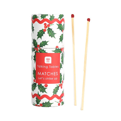 Holly Christmas Small Matches - 45 Matches