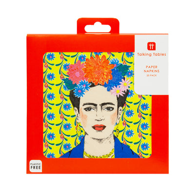 Frida Kahlo Paper Napkins - 20 Pack | Party Decor |