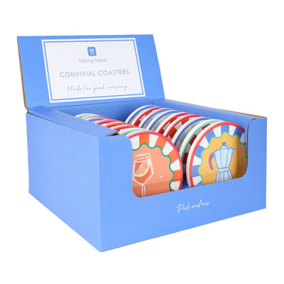 4 Drink Icons Coasters - POS Unit