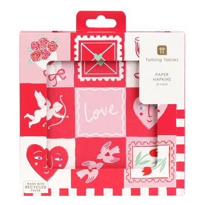 Love Icons Paper Napkins - 20 Pack | Wedding Decor |