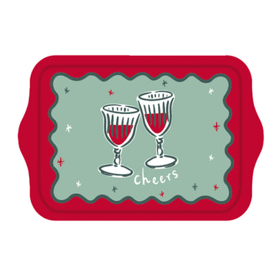 Bon Noel Small Tin Tray - 24cm