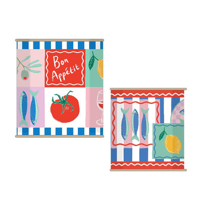Food Icons Recyclable Storage Tins - 2 Pack