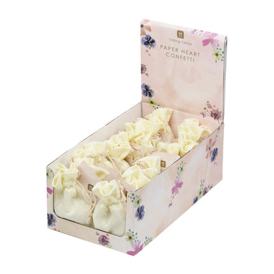 White Paper Heart Biodegradable Confetti