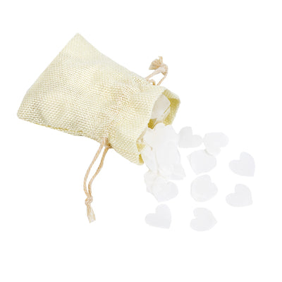 White Paper Heart Biodegradable Confetti