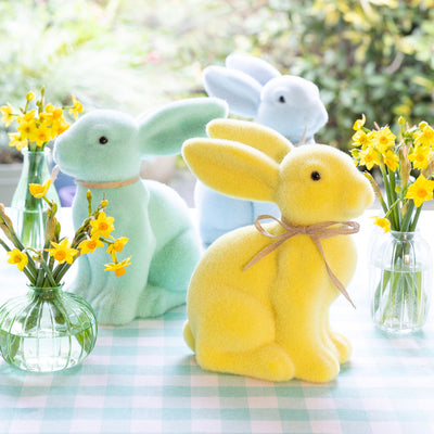 Spring Bunny Blue Table Decoration 23.5cm