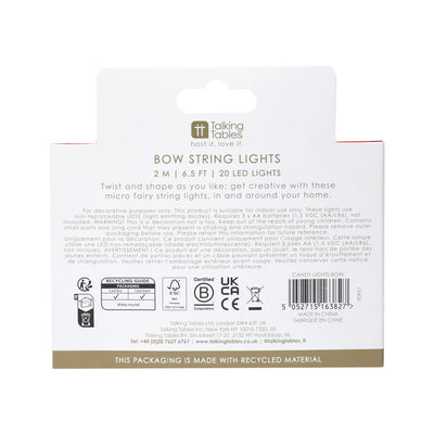 Bow String Lights - 2m