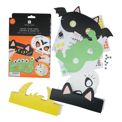 Halloween Masks & Headband Kit - 12 Pack