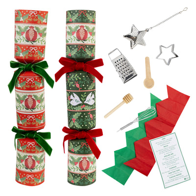 Two Design Christmas Crackers - 6 Pack | Christmas Decor |