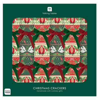 Folklore 2 Design Christmas Crackers - 6 Pack | Christmas Decor |