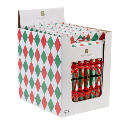 Nutcracker Christmas Saucer Crackers - 8 Pack | Christmas Decor |