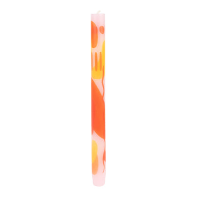 Abstract Pink Straight Dinner Candles - 25 Unit Display | Summer Decor |