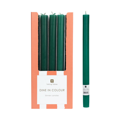 Green Dinner Candles - POS Unit
