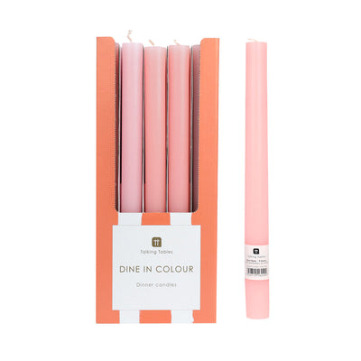 Pink Dinner Candles - POS Unit