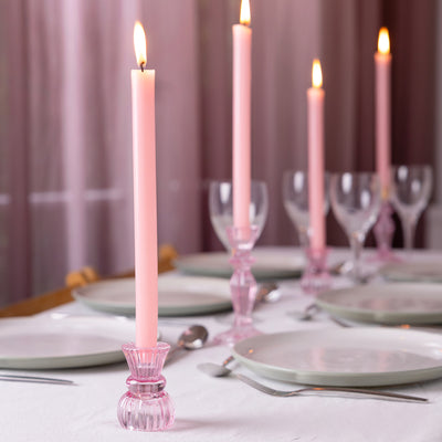Pink Straight Dinner Candles - POS Unit