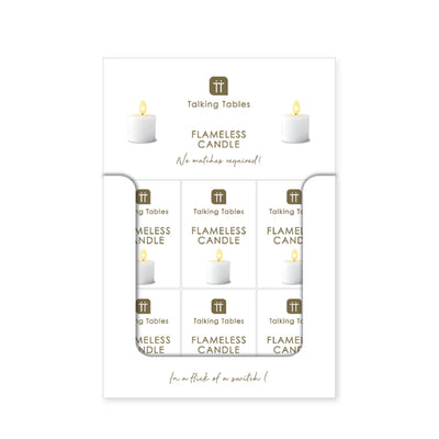 Flameless LED Tealight Candle - White Display | Home Decor |