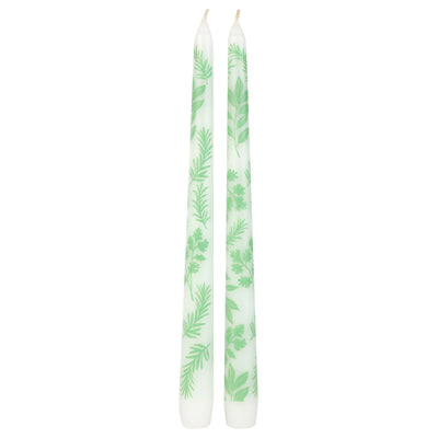 Herb Taper Dinner Candles - 2 Pack