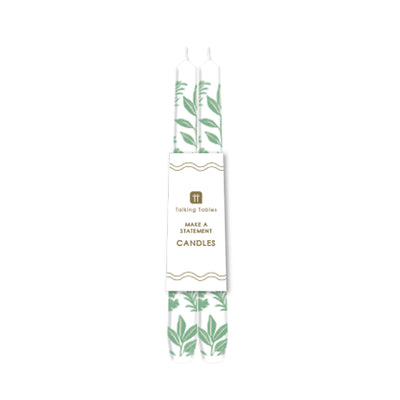 Herb Taper Dinner Candles - 2 Pack