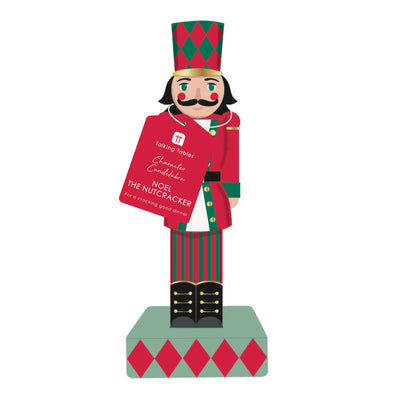 Hand-Painted Nutcrcacker Candle Holder - 20cm | Christmas Decor |