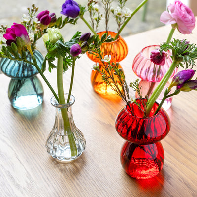 Red Mushroom Glass Candle Holder & Vase