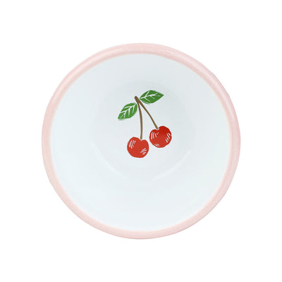 Cherry Red Enamel Bowl - 10cm