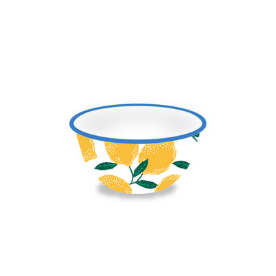 Lemon Enamel Bowl - 12cm