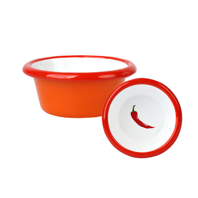 Chilli Enamel Dip Dish - 8cm