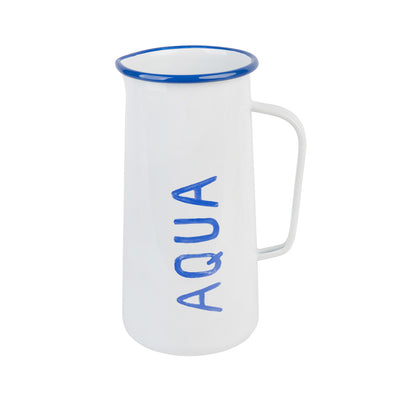 Enamel Water Jug "Aqua" - 20cm | Summer Kitchenware |