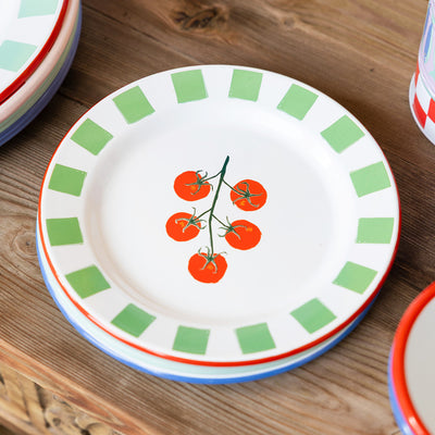 Tomato Enamel Plate - 20cm