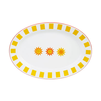 Sun Enamel Platter - 36cm | Summer Kitchenware |