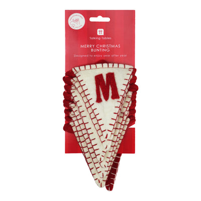 Happy Christmas Felt Bunting - 2m | Christmas Decor |