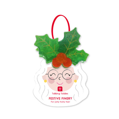 Holly Claw Hair Clip | Christmas Gifts |