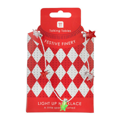 Light Up Stars LED Necklace - Display | Christmas Novelty |