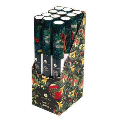 Forest Green Table Runner - 2m - 12 Pack Display