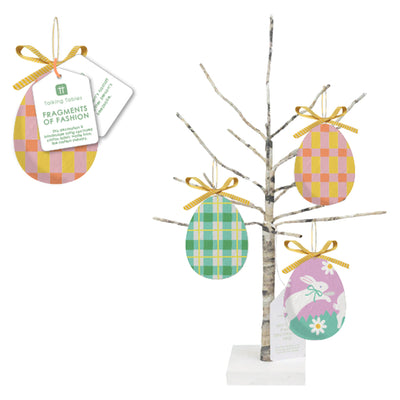 Recycled Cotton Hanging Egg Decorations - POS Unit