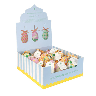 Recycled Cotton Hanging Egg Decorations - POS Unit