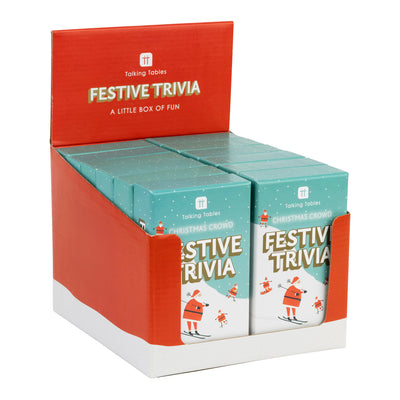Christmas Festive Trivia Game - 10 Pack Display
