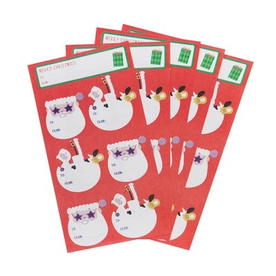 Santa Gift Labels - 50 Pack | Gift Wrap |