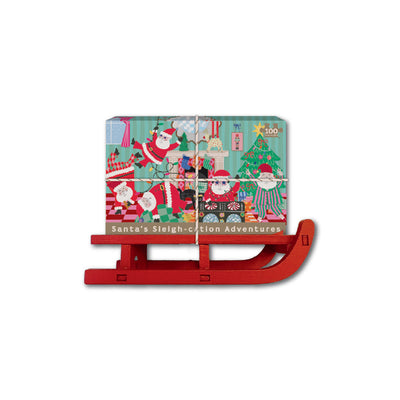 Santa 100 Piece Christmas Puzzle Sleigh | Christmas Gifts |