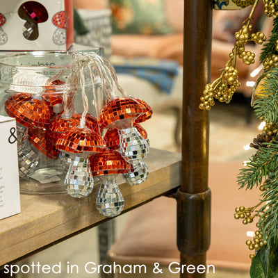 Forest Mushroom LED Disco String Lights - 1.6m