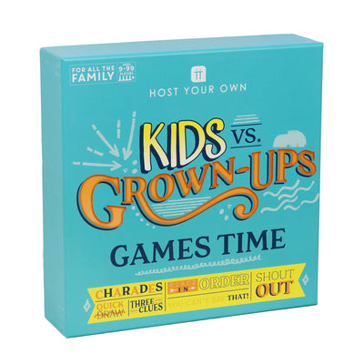 Host Your Own Kids vs Adults Party Board Game