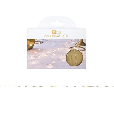 Party Illuminations Gold Wire LED Lights - 3m