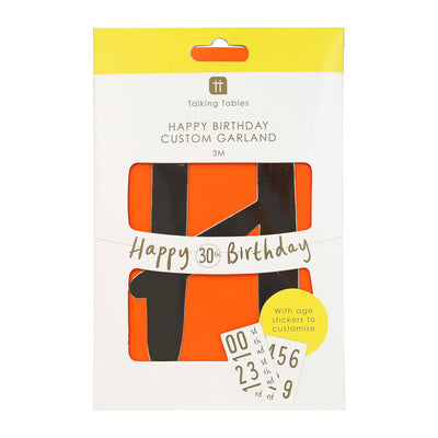 Customisable Happy Birthday Garland - 3m