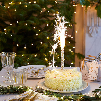 Botanical Christmas Mistletoe Cake Fountain