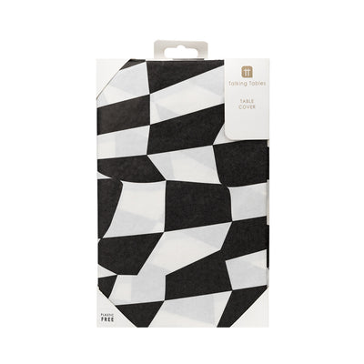 Black & White Check Table Cover