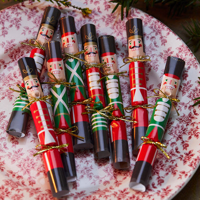 Botanical Nutcracker Christmas Saucer Crackers - POS Unit