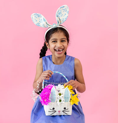 Playful Pierre Fabric Bunny Ears Headband
